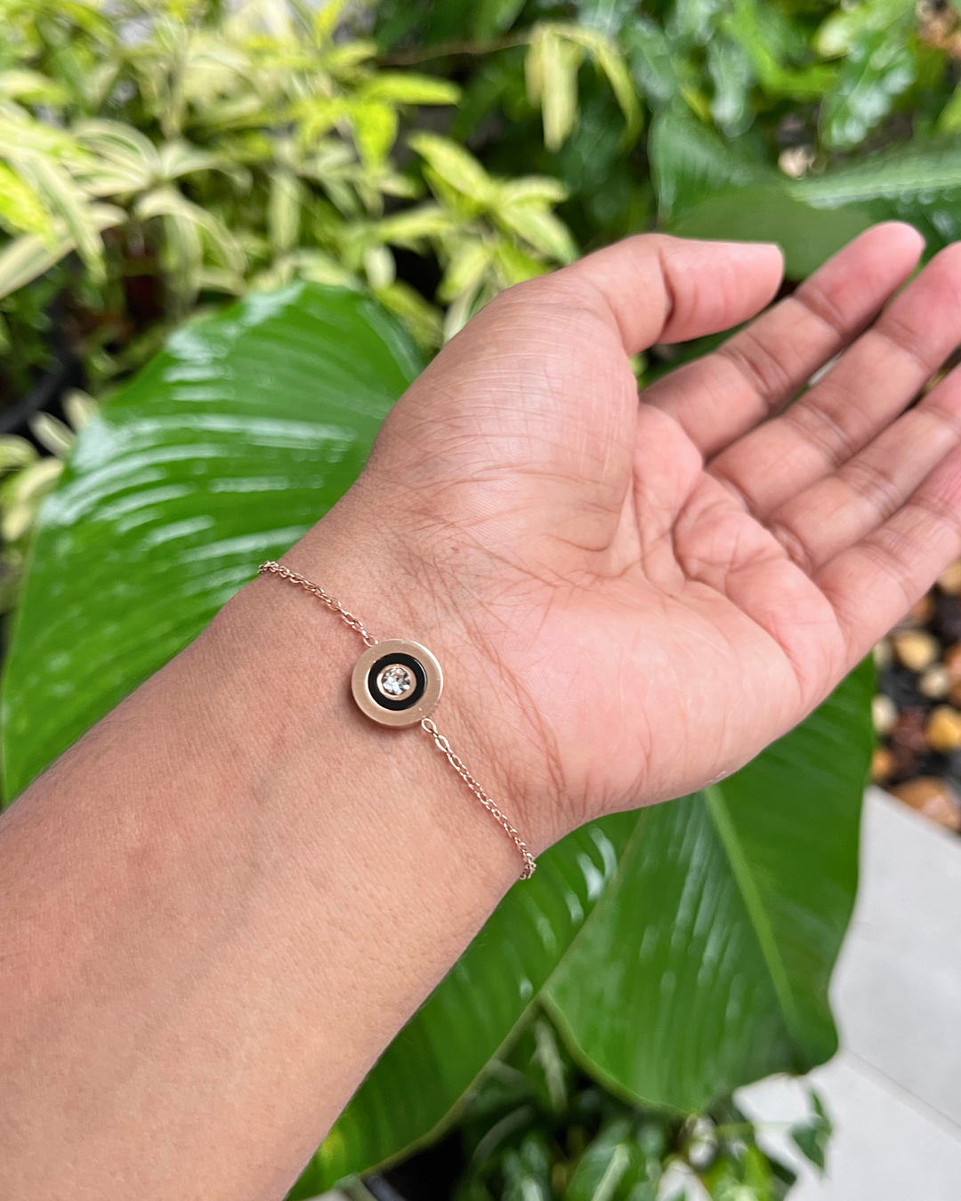 Rose gold Moonstone bracelet