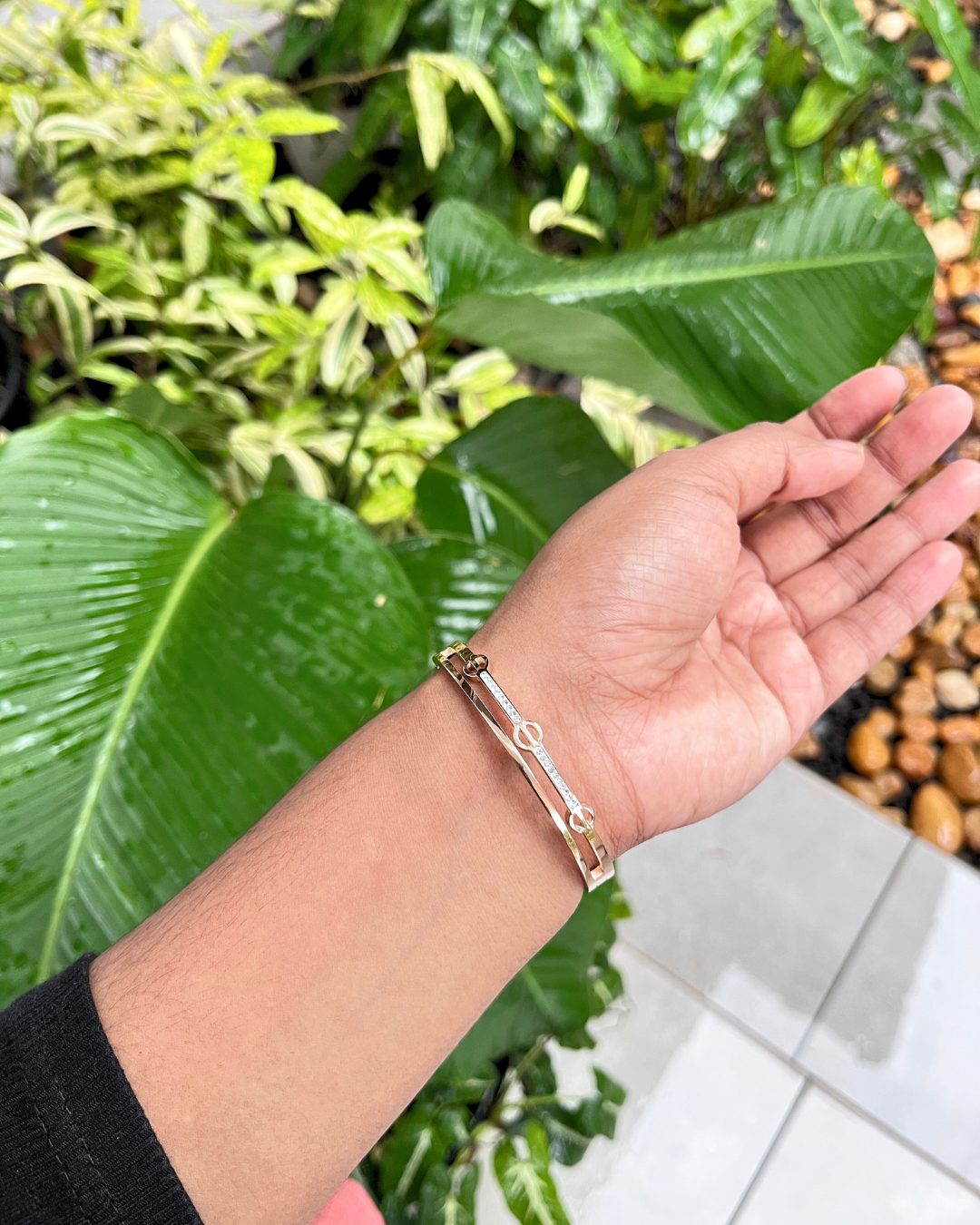 Rose Gold Bracelet Cuff Bangles