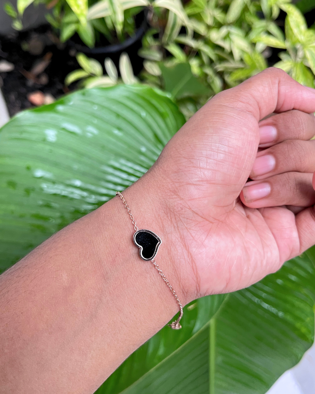 Heart-Shaped Anti Tarnish Stainless Steel Rose Gold Bracelet