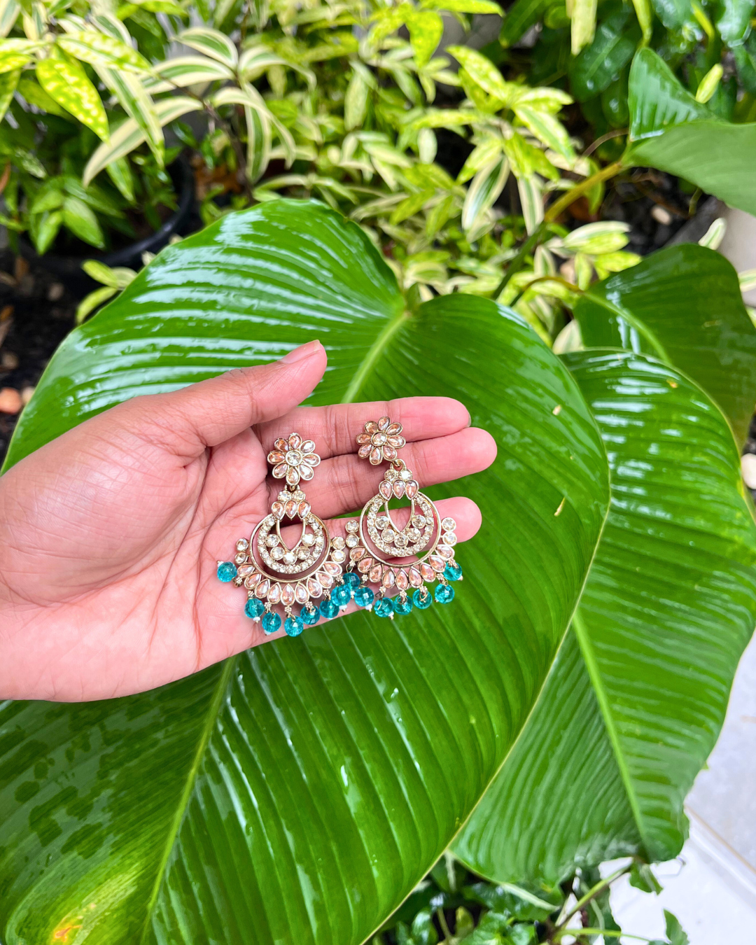Traditional Handcrafted Kundan Earrings